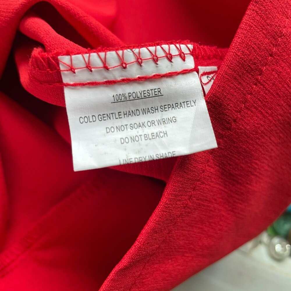 Selfie Leslie Bodycon Mini Dress Strappy Red Ruffle Bombshell Womens Small NWT - Picture 5 of 8